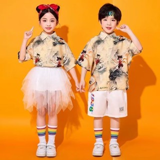 六一兒童表演服即時班服合唱舞服小學生拉操啦隊表演服裝兒童節兒童表演服裝幼兒園班服合唱舞whxye888.my202505
