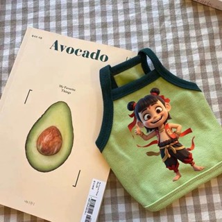 狗狗衣服哪吒夏季寵物薄款背心幼小型犬泰迪比熊博美可愛雪納瑞Dog clothes Nezha summer pet th