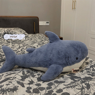 可愛鯊魚睡覺抱枕毛絨玩具沙發靠枕玩偶布娃娃女生生日禮物