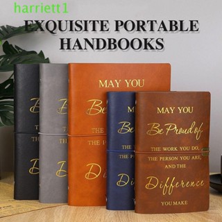 HARRIETT活頁筆記本,80張英語A5英文記事本,便攜式日記本