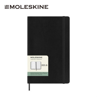 2025-26 MOLESKINE週記手帳/ 18M/ 軟皮/ L型/ 黑 eslite誠品