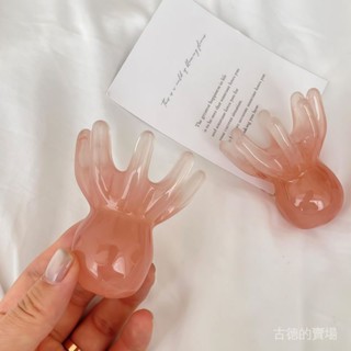 抓頭皮器 頭皮按摩 頭部按摩 頭部紓壓 按摩神器 八爪魚按摩章魚按摩梳子頭部按摩器經絡疏通正品八爪魚梳點穴疏通純天然樹脂