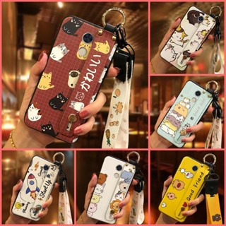 支架防水手機殼適用於華為享受 7 Plus/Y7 Prime/Y7 2017 手機支架防汙可愛防震時尚設計戒指手機套腕帶