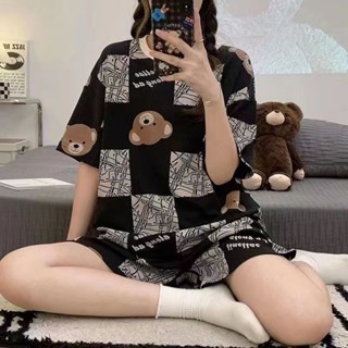 2025年夏季全新薄款【清涼一夏】韓版睡衣女短袖短褲甜美學生網紅薄款睡衣家居服套裝