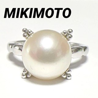 Mikimoto 戒指 珍珠 白金 950 日本直送 二手