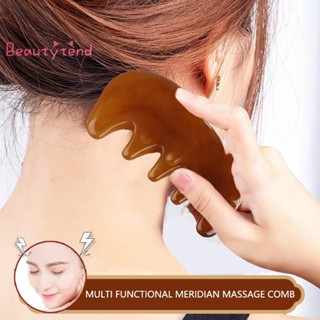 【beautytrend】可愛貓咪按摩器b頭臉筋膜頭皮刮痧按摩器加厚樹脂面部寬齒刮痧全身按摩【新款】