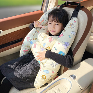 汽車抱枕兒童卡通動漫睡枕車載內用品抱枕車上舒適睡覺神器通用