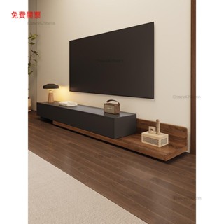 Mona家居實木電視櫃客廳家用2024新款簡約小戶型茶幾組合伸縮電視機櫃落地M02