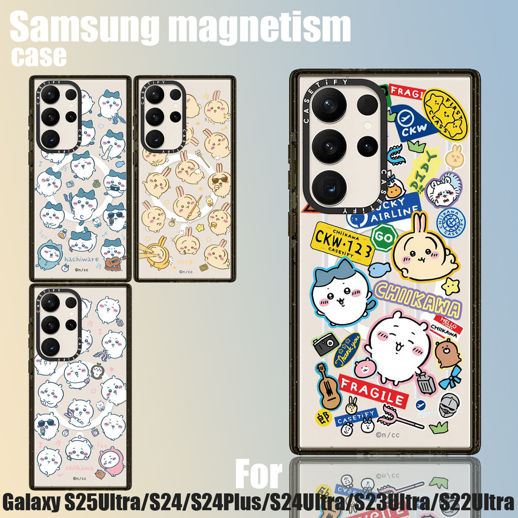 吉伊卡哇-亞克力手機殼三星Galaxy S25Ultra兼容S24 Plus磁性手機殼S23U適用於三星手機殼S24 U