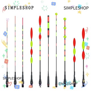 SIMPLESHOP 1 件電子浮標浮標,發光超靈敏 LED 釣魚智慧浮標頂部,感應 Cr425 電池超亮夜間釣魚浮標頂