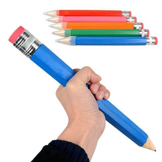 巨型鉛筆,帶橡皮擦木製大鉛筆,高品質 18/35CM 新奇玩具表演道具大號木鉛筆學生