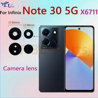 適用於 Infinix Note 30 5G X6711 後置攝像頭鏡頭玻璃蓋後置攝像頭鏡頭支架更換零件