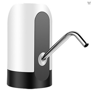 012白色 桶裝水抽水器電動飲水機 家用充電礦泉水抽水器 英文版