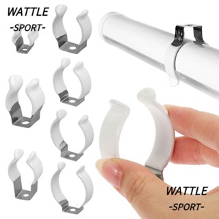 WATTLE 5 件彈簧毛圈夾,夾子座固定夾燈管夾,耐用,帶橡膠保護 T3/T4/T5/T6/T7/T8/T9/T10