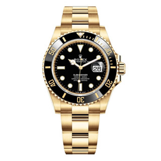 ROLEX勞力士手錶潛航者男表水鬼18ct黃金帶機械錶M126618LN-0002