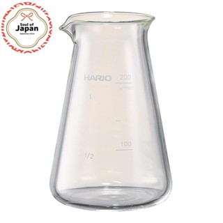 HARIO（哈利歐）圓錐SAKE壺Crafts Science實用容量200毫升燒杯伺服器帶計量記憶透明耐熱玻璃製造日本