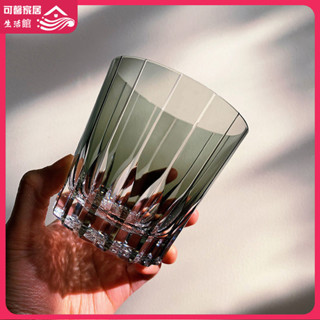 今日 特惠#水杯 咖啡杯 江戶切子杯日式硝子杯彩花切子酒杯刻花玻璃杯ins風收藏星芒杯