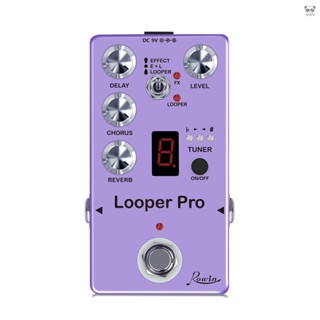 朗韻(Rowin) RE-05 Loop 樂句迴圈合唱延時混響調音吉他數字效果器 錄音+調音器+混響+延遲+合唱一件式