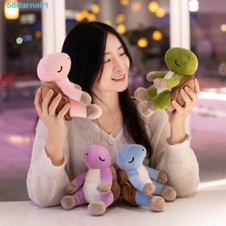 DARNELL烏龜毛絨玩具,海洋動物填充的海龜毛絨公仔,陪伴玩具星蓬鬆的收藏動物海龜抱枕兒童禮物