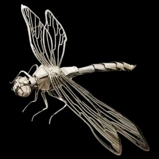 金屬拼圖3d立體蜻蜓機械蠍子手工禮物3d拼圖益智拼裝玩具模型