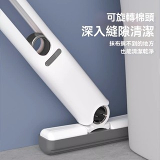 店鋪熱賣廚房茶几手持折疊式迷你小拖把家用清潔免手洗海綿吸水懶人小拖把案頭衛生乾淨360°旋轉拖頭超強吸水