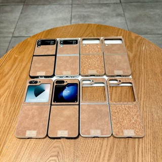 SAMSUNG 適用於三星 Galaxy Z Flip 6 5 4 3 防刮皮經典 Zflip3 Flip4 Flip5