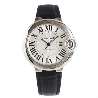 Cartier 卡地亞女表Cartier藍氣球33mm自動機械手錶女士W6920085