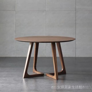 【免運】商用桌 餐桌 洽談桌 實木圓餐桌 咖啡廳接待洽談桌 實木圓桌 咖啡桌 小茶幾邊幾圓桌 北歐休閑陽臺桌椅組閤
