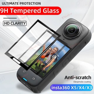 1-2 片鋼化玻璃適用於 Insta360 X5 X4 X3 螢幕保護膜適用於 Insta 360X5 LCD 顯示屏膜