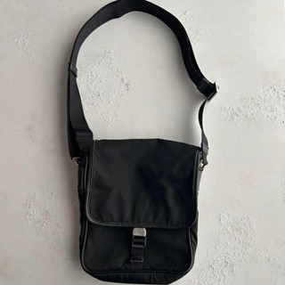 PRADA 肩揹包 Saffiano皮革 尼龍 日本直送 二手