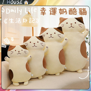 【💥現貨12H速發】乳酪貓 玩偶 日本三花貓 抱枕 毛絨玩偶 貓咪公仔 毛絨玩具 貓 公仔 娃娃 貓抱枕 長抱枕