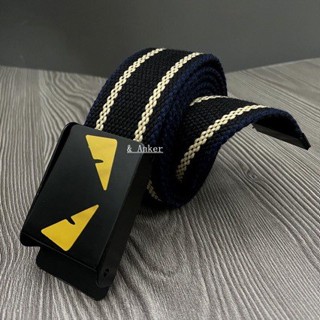 男士布腰帶白色青少年學生帆布褲帶自動平滑扣簡約休閒編織褲皮帶49c680shj23my20250522