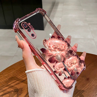 SAMSUNG 三星NOTE 10 pro NOTE 20 ULTRA手機殼發光蓮花四角矽膠TPU透明軟殼HLH手機殼
