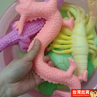 🔥全網低價 特大號模擬膨脹動物公仔 海龜龍 恐龍模型 泡水變大兒童玩具 吸水珠泡大珠