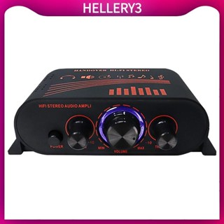 [HelleryQ] 12V 汽車音響功率放大器放大器強大的音量調節 2.0 立體聲自動立體聲音訊放大器適用於船用 MP