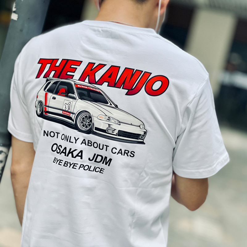 現貨 SMSG大阪JDM改裝車EK思域車紋印花男女短袖100%純棉T恤605