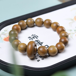 免費開光🧧祈福開運 綠檀木佛珠手串女生簡約佛珠木質香手鍊情侶跑環手串男民族風手鍊 師傅開光 轉運 辟邪 平安
