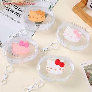 三麗鷗 Ed Kawaii Hello Kitty 透明收納盒 Sanrio KT 貓公仔包防塵套首飾收納袋耳機袋零錢包