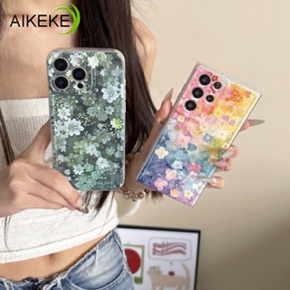 優雅七彩花朵手機殼適用於 iPhone 16E 16 Pro Max 15 14 Plus 13 12 Mini 11