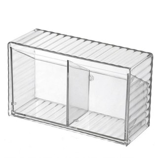 非打孔化妝品存儲架獨特的空間節省2個隔間壁掛盒多功能耐用，帶有浴室的粘合劑