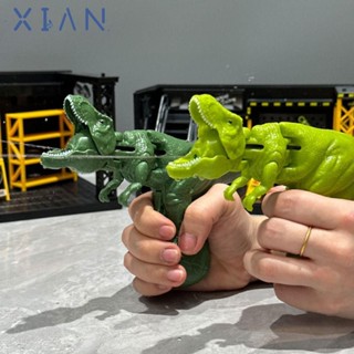 XIANEE 兒童水上玩具,按壓射擊恐龍搖頭噴水玩具,搞笑沙灘游泳池玩具模擬恐龍噴水恐龍噴水玩具兒童