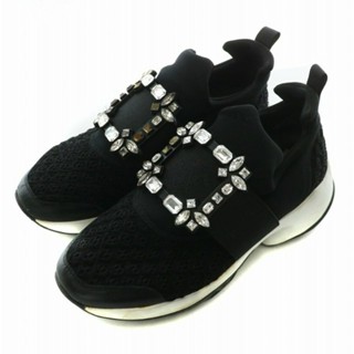 Roger Vivier ras ROHKA M 休閒鞋 球鞋 二十四 24公分 珠寶 黑色 日本直送 二手