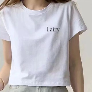 胖胖美依 短版上衣 短袖T卹 印花上衣 簡約 露臍 S-2XL新款小個子印花短版短袖寬鬆簡約圓領T卹-6957.