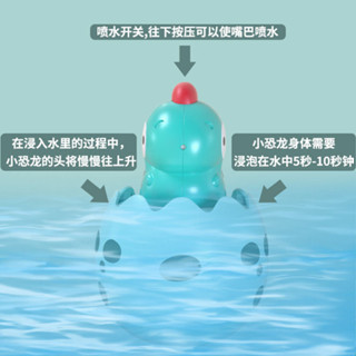 寶寶浴室洗澡貼牆戲水玩具恐龍水車轉轉樂恐龍下雨噴水蛋兒童玩具20250527