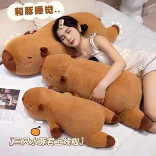 抱枕套 長抱枕 涼感抱枕 卡皮巴拉長條抱枕沙發靠枕女生睡覺專用枕頭側睡夾腿孕婦床頭靠墊