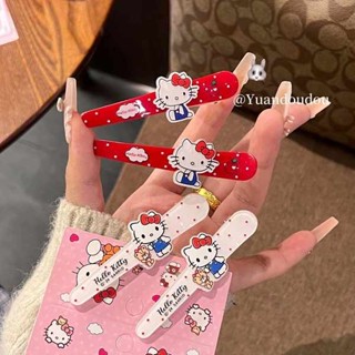 短髮髮飾 小髮夾 【甜美風格】三麗鷗凱蒂ins鴨嘴夾劉海趣味發飾頭飾發夾可愛日系