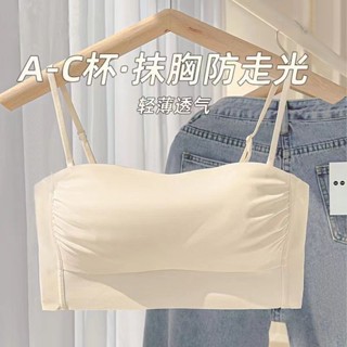 優選精品#抹胸內衣女聚攏薄無痕大胸顯小胸裹胸美背吊帶背心一體文胸6DAILY