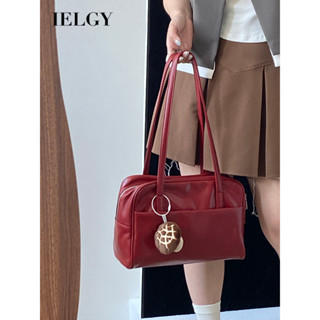 IELGY 復古大容量托特包 簡約手提腋下包