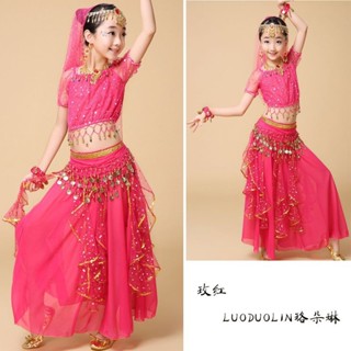 新款兒童印度舞蹈表演服少兒肚皮舞服裝女童茉莉公主裙新款兒童印度舞蹈表演服少兒肚皮舞服裝女童茉莉公主裙12.25