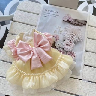 寵物衣服狗狗貓咪春薄款 蕾絲蝴蝶結可愛公主裙蘿莉塔女僕裝~Ready stock✨2025新款✨0528